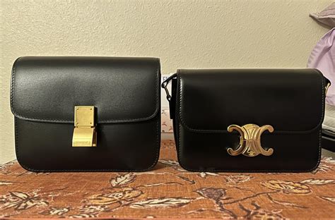 celine triomphe vs box|celine crossbody bag.